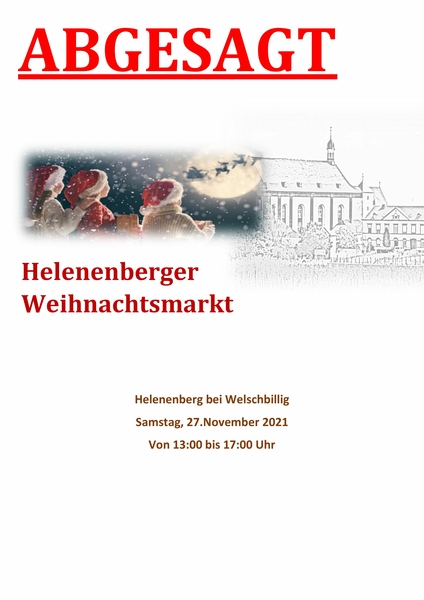 Helenenberger Weihnachtsmarkt Absage